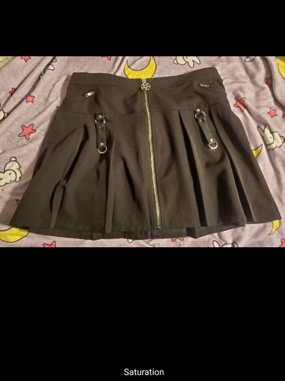 Gothic Pentagram Zipper Witch Skirt Killstar Widow Hot Topic Blackcraft
